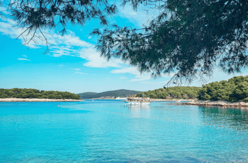 Beautiful turquoise colours of water in Pakleni Islands